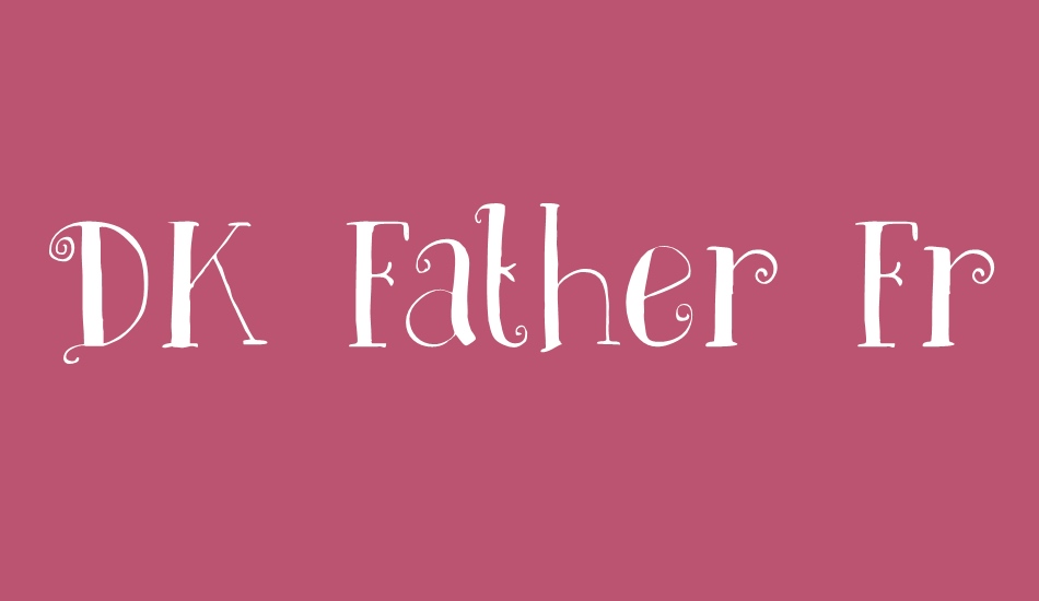 DK Father Frost font big