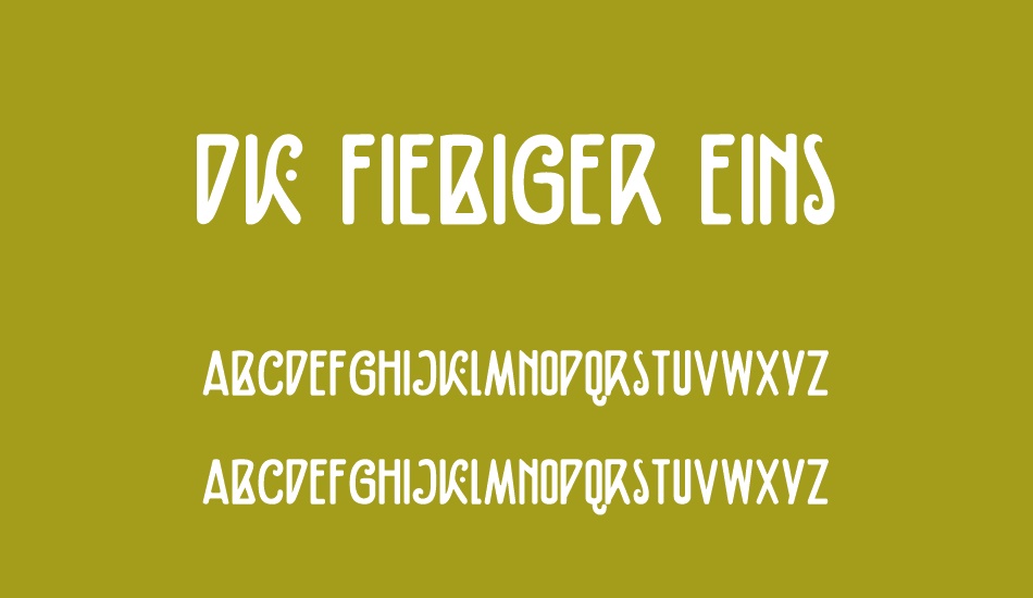 DK Fiebiger Eins font