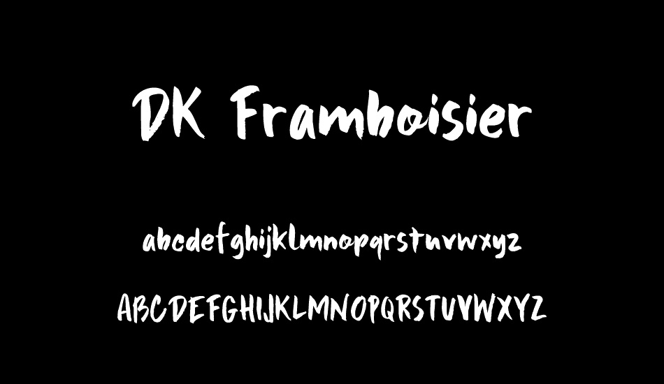DK Framboisier font