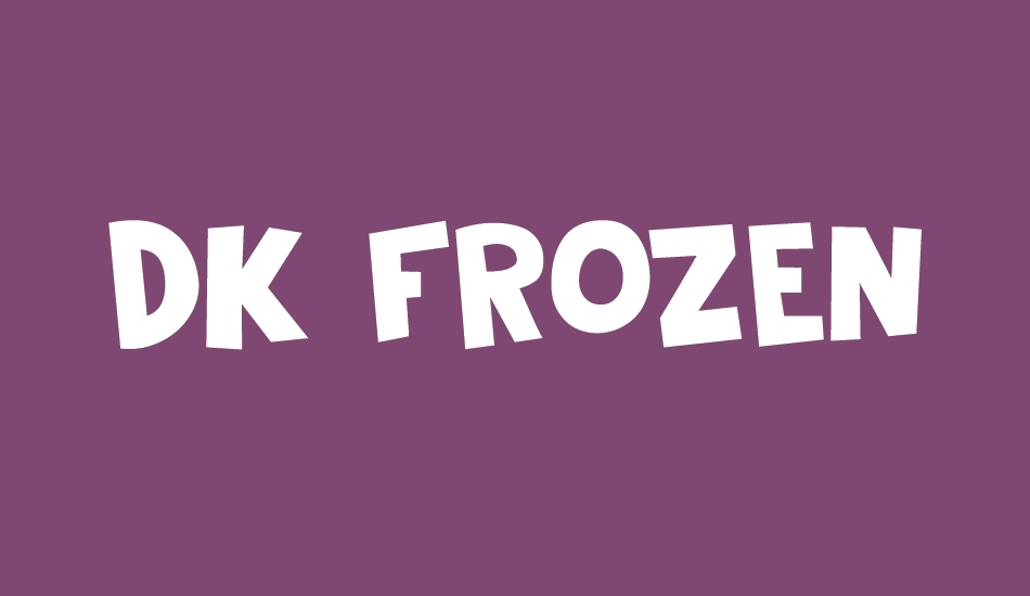 DK Frozen Memory font big