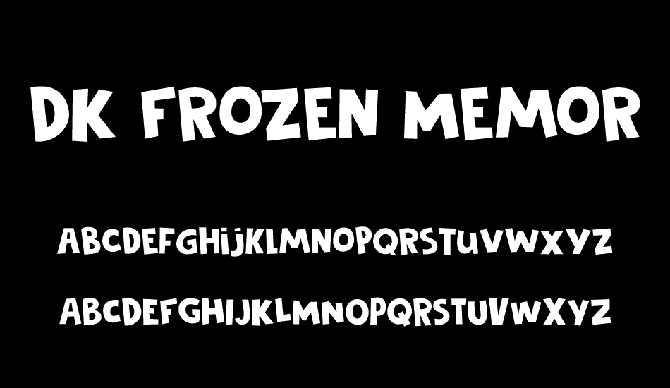 DK Frozen Memory font