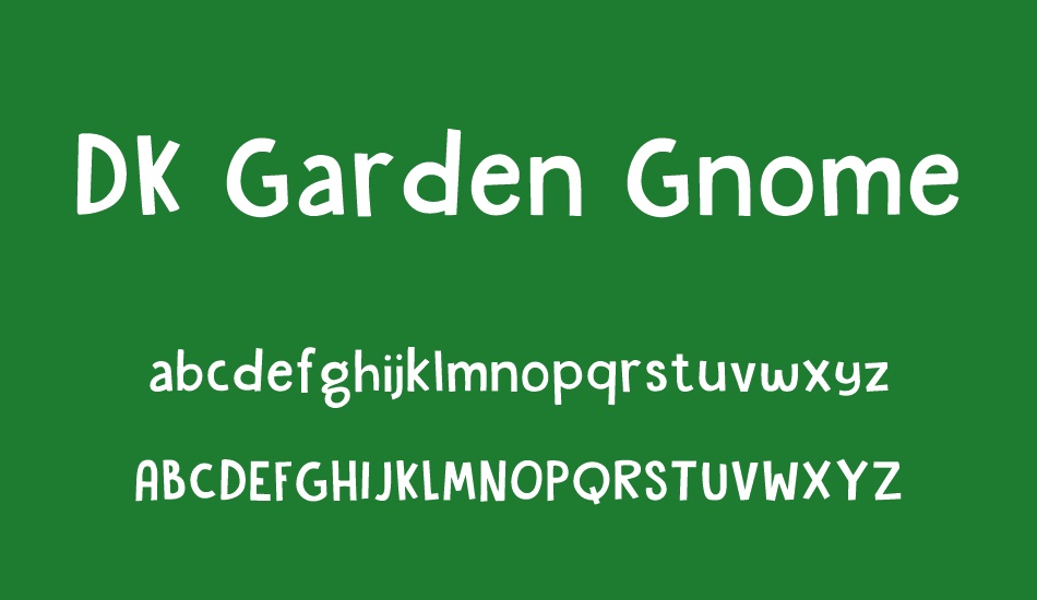 DK Garden Gnome font