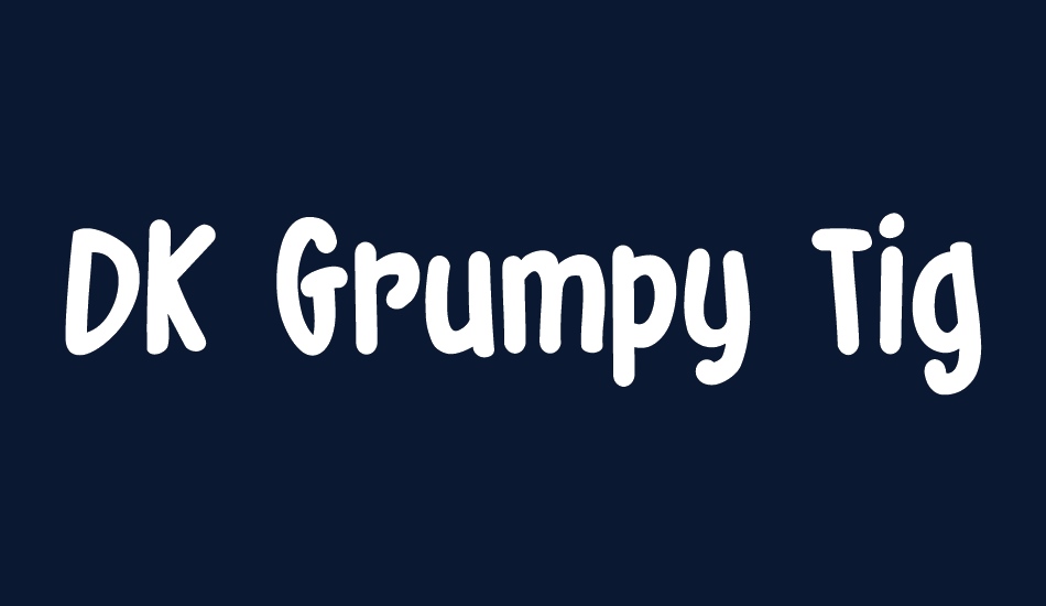 DK Grumpy Tiger font big