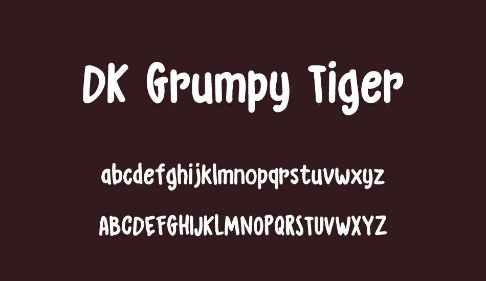 DK Grumpy Tiger font