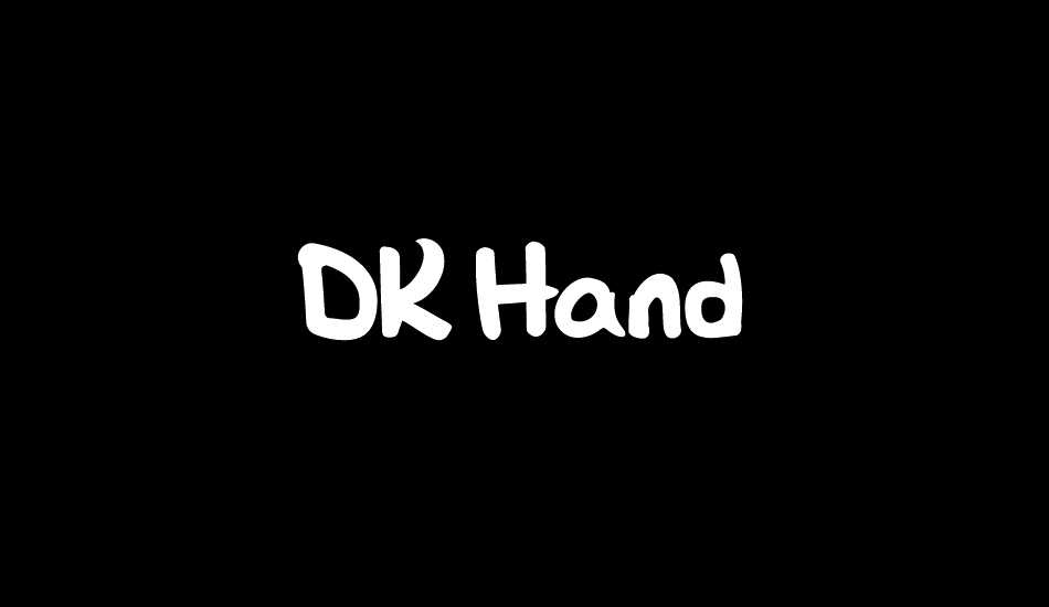 DK Hand font big