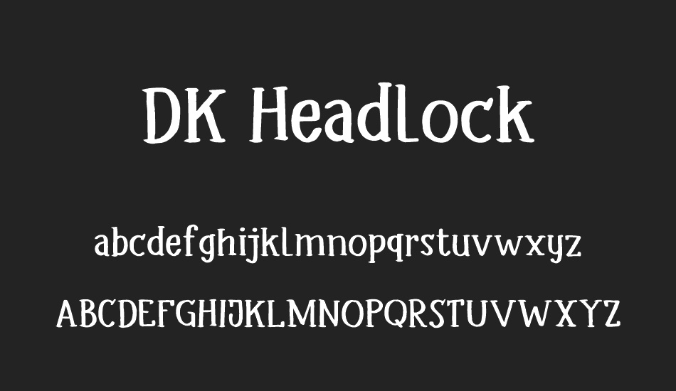 DK Headlock font