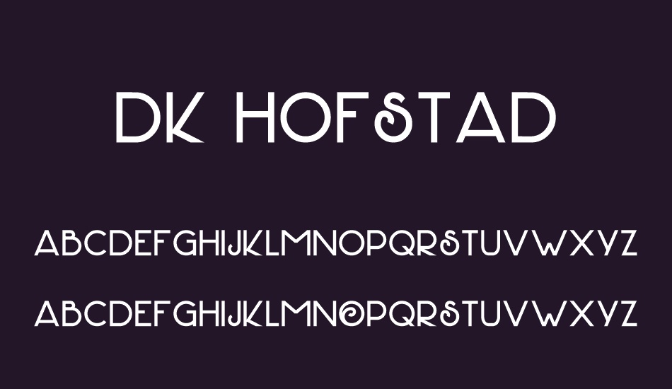 DK Hofstad font