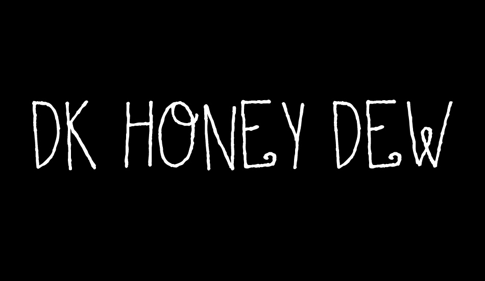 DK Honey Dew font big
