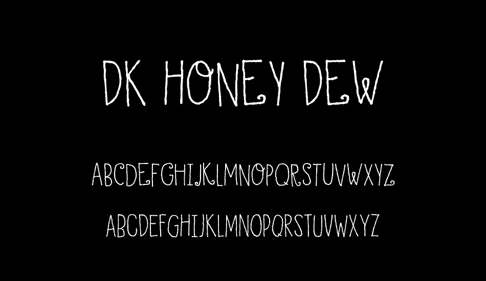 DK Honey Dew font