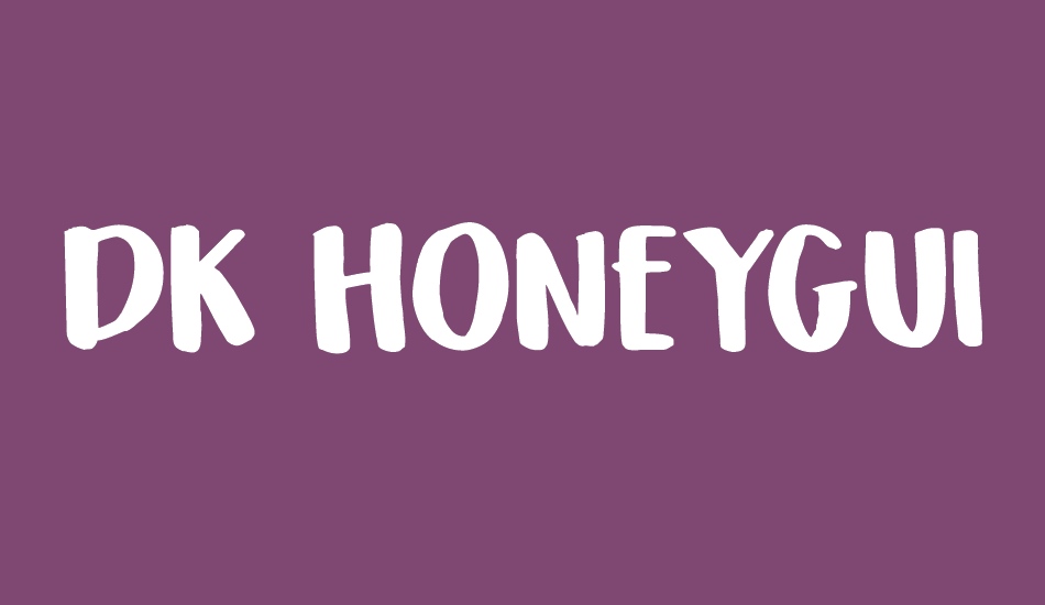 DK Honeyguide Caps font big