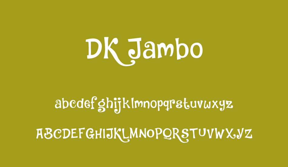 DK Jambo font