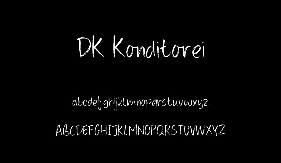 DK Konditorei font