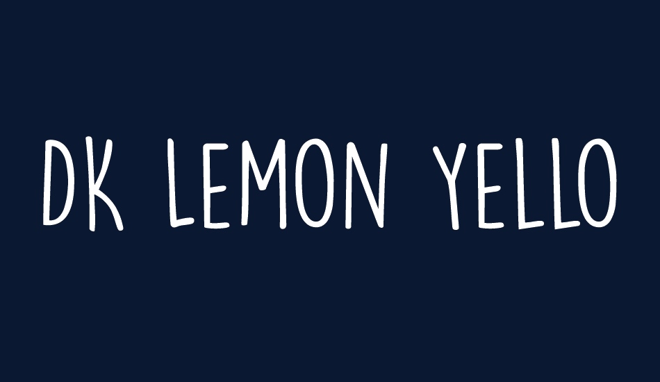 DK Lemon Yellow Sun font big