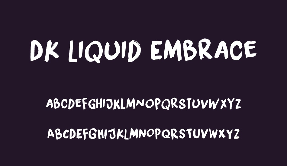 DK Liquid Embrace font