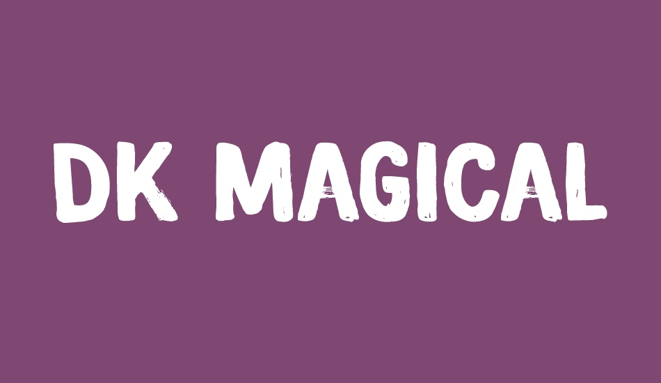 DK Magical Brush font big