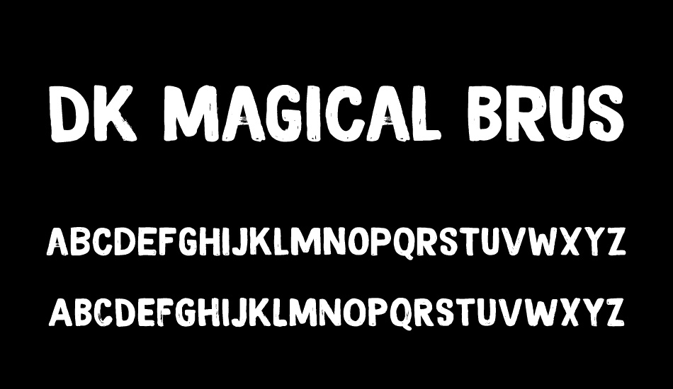 DK Magical Brush font