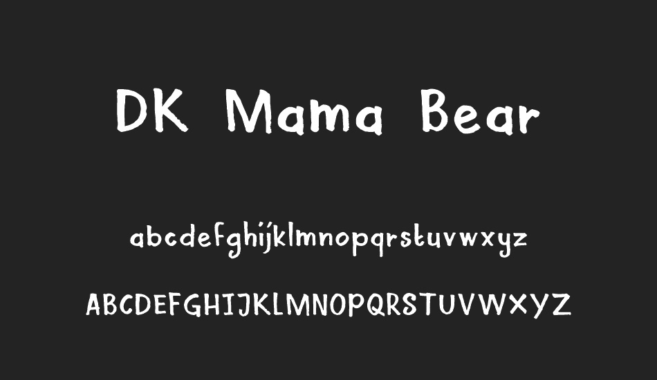 DK Mama Bear font