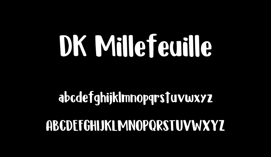 DK Millefeuille font