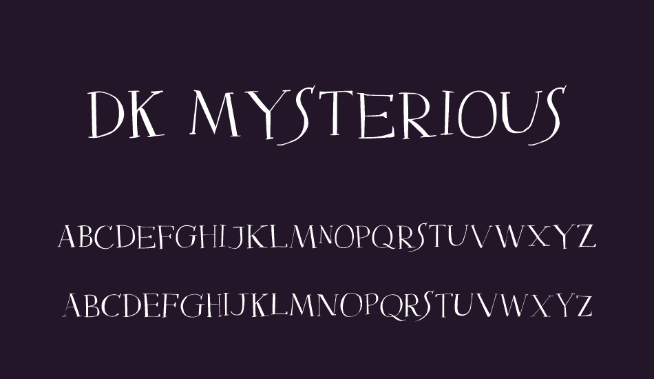 DK Mysterious font