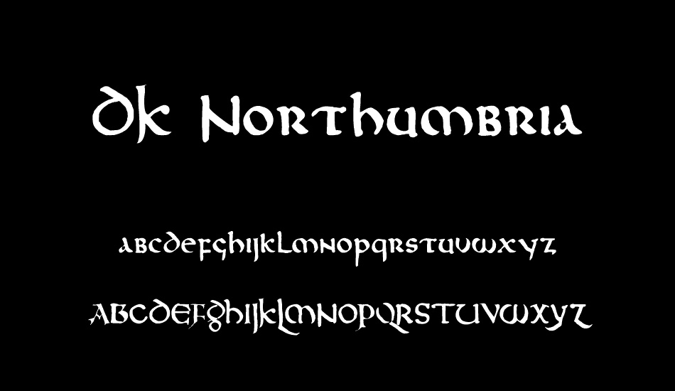 DK Northumbria font