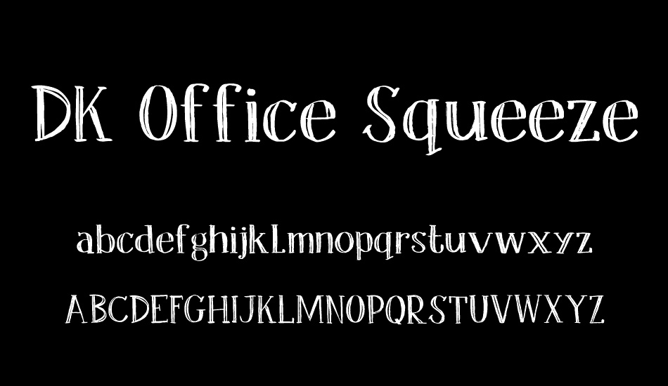 DK Office Squeeze font