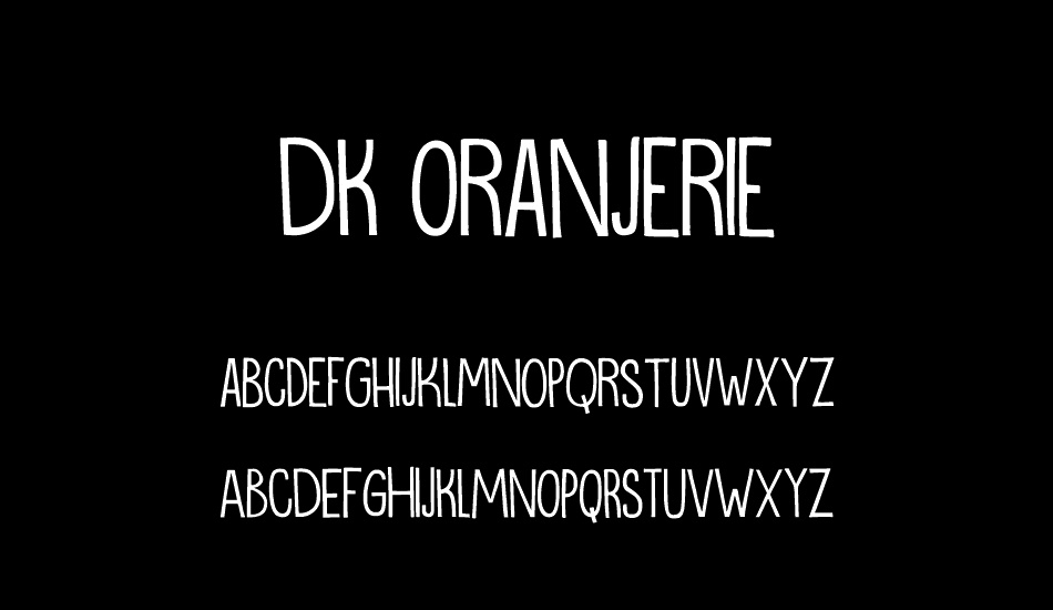 DK Oranjerie font