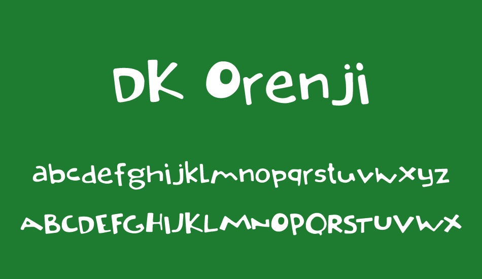 DK Orenji font