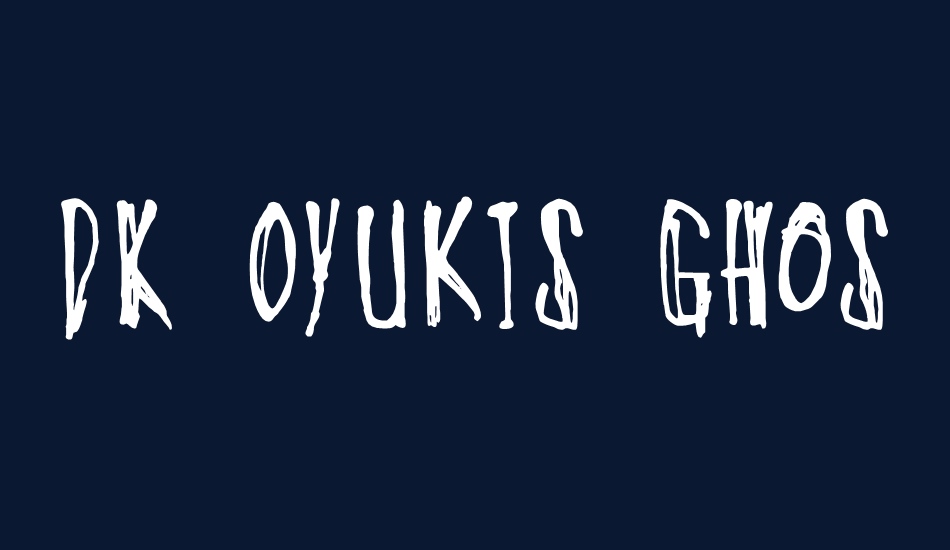 DK Oyukis Ghost font big