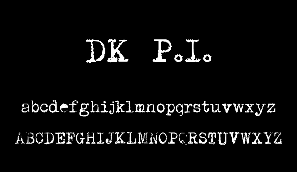 DK P.I. font