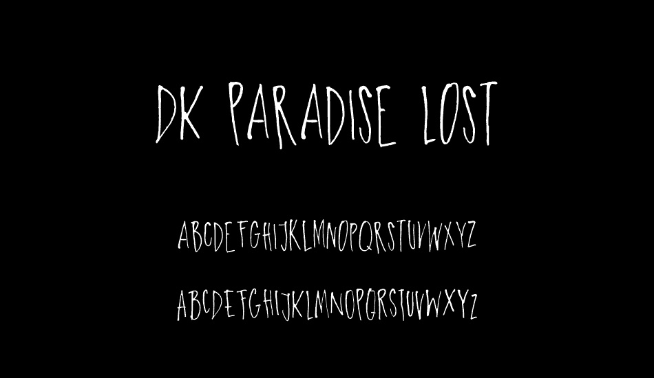 DK Paradise Lost font