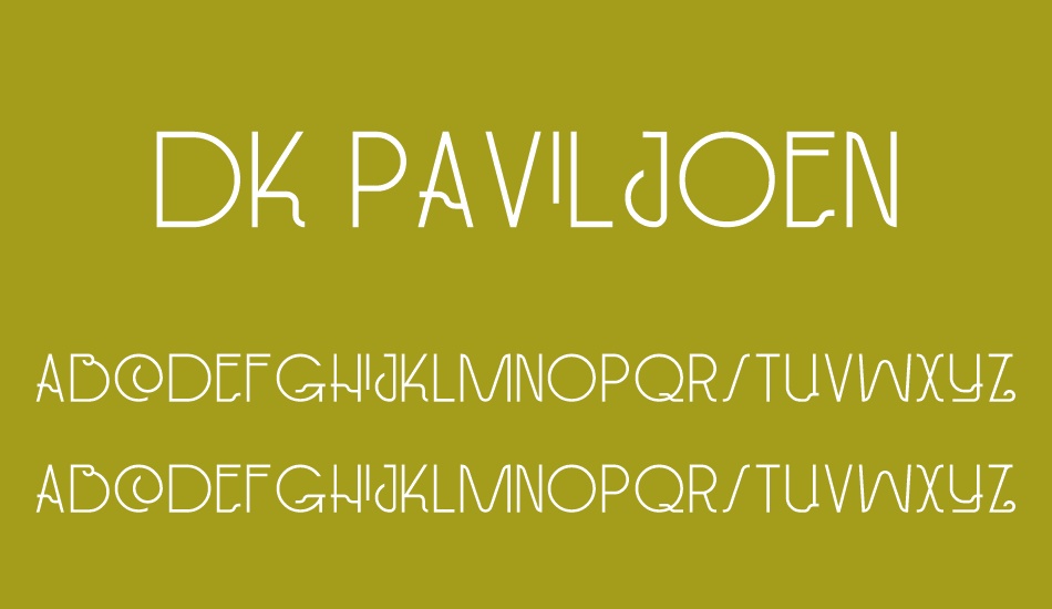 DK Paviljoen font