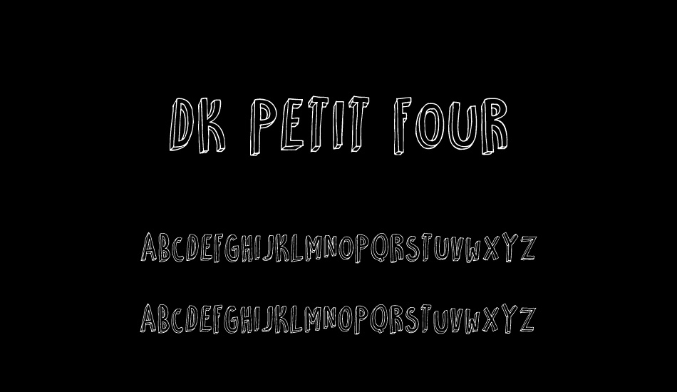 DK Petit Four font