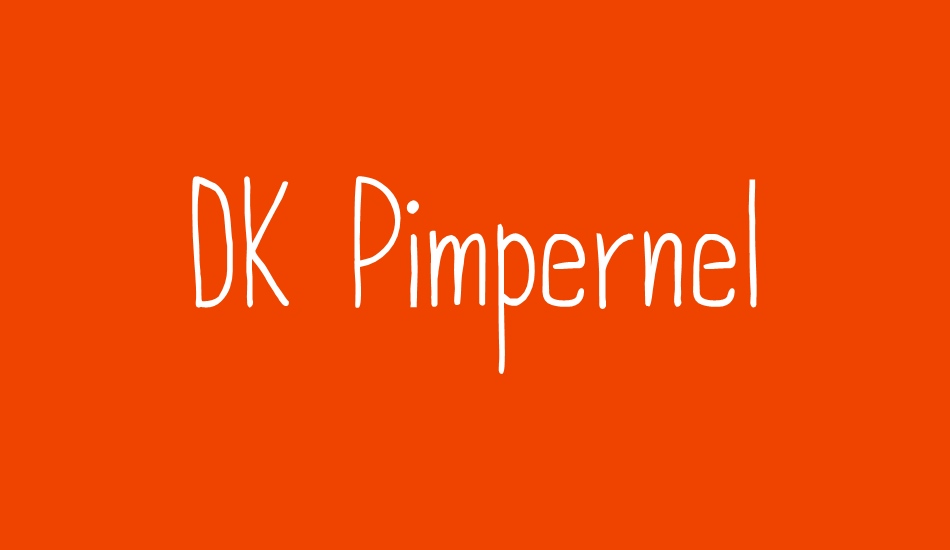 DK Pimpernel font big