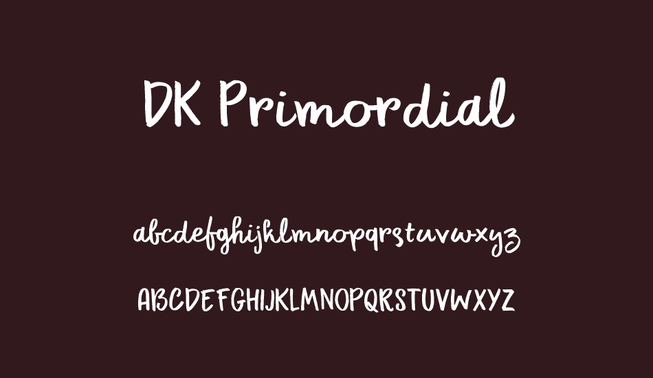 DK Primordial font