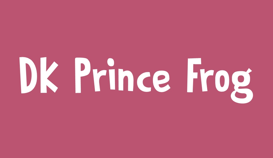 DK Prince Frog font big