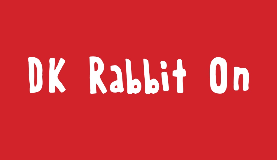 DK Rabbit On The Moon font big