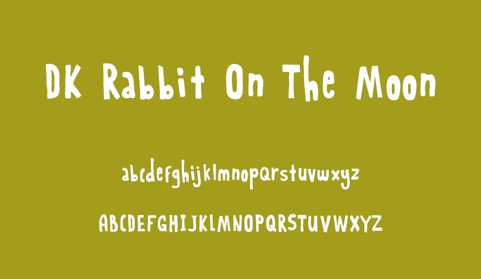 DK Rabbit On The Moon font