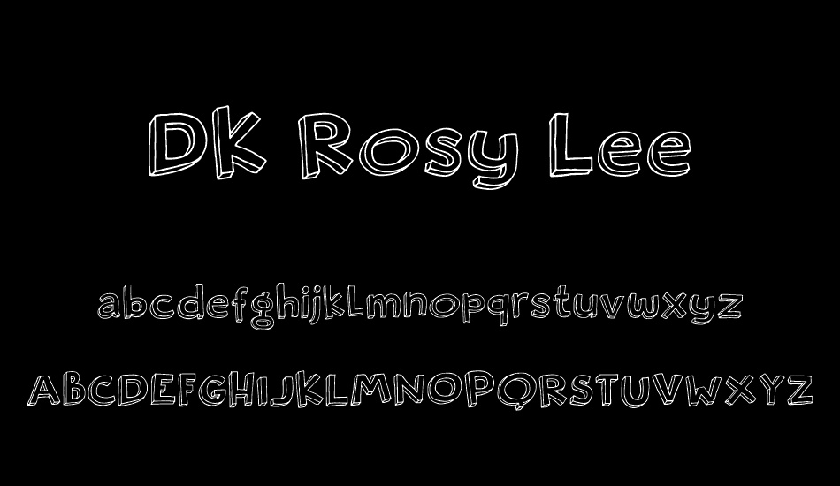 DK Rosy Lee font