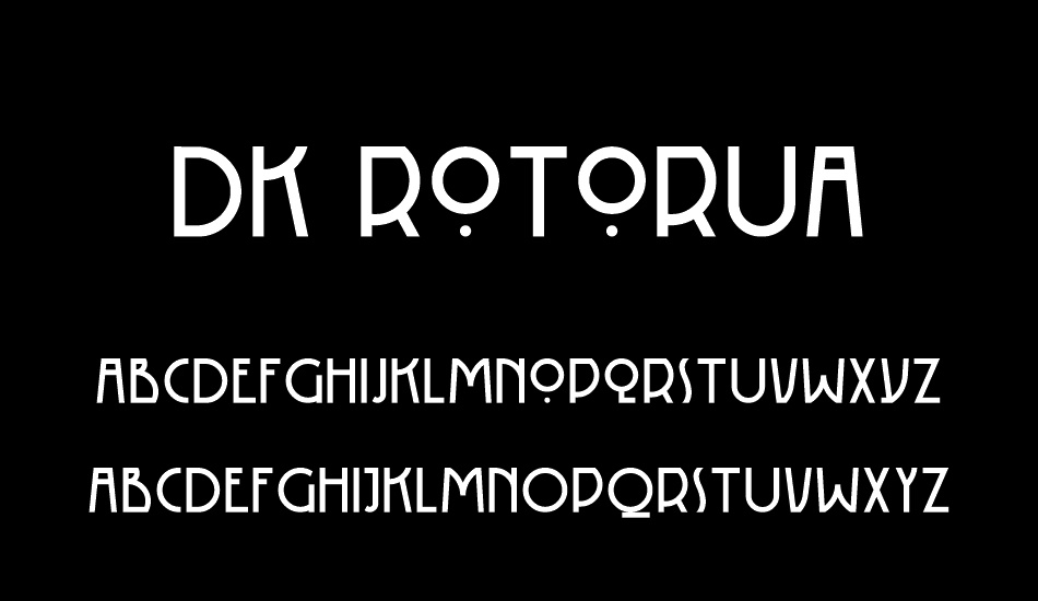 DK Rotorua font
