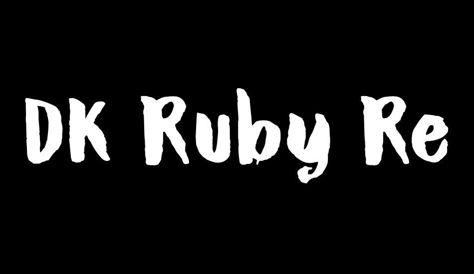 DK Ruby Red font big