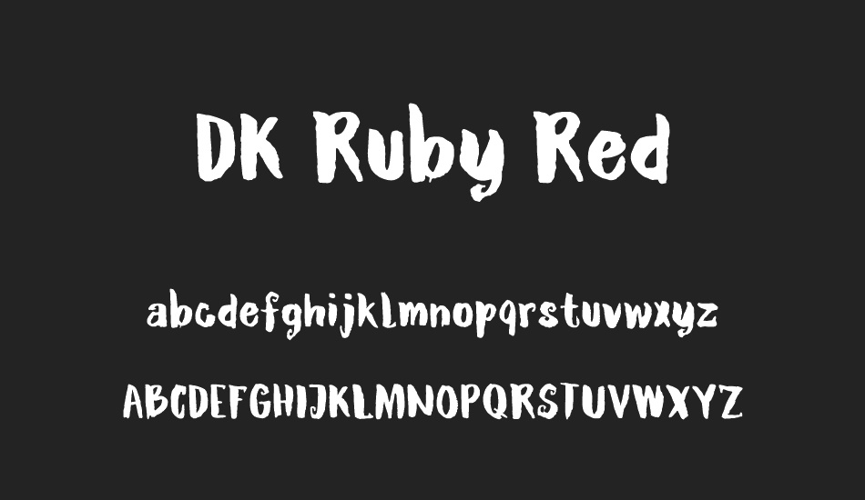 DK Ruby Red font