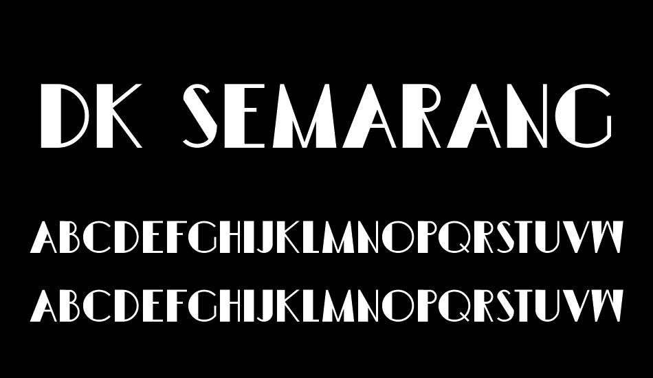DK Semarang Kolonial font