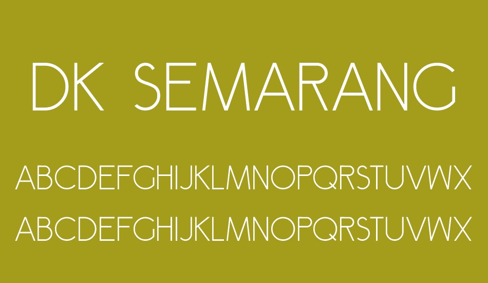 DK Semarang font