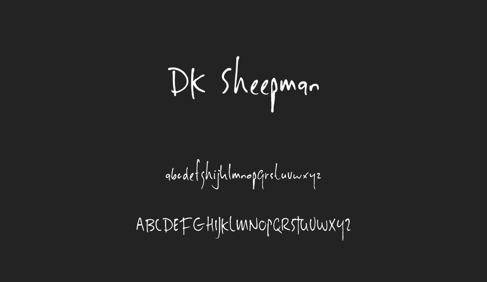 DK Sheepman font