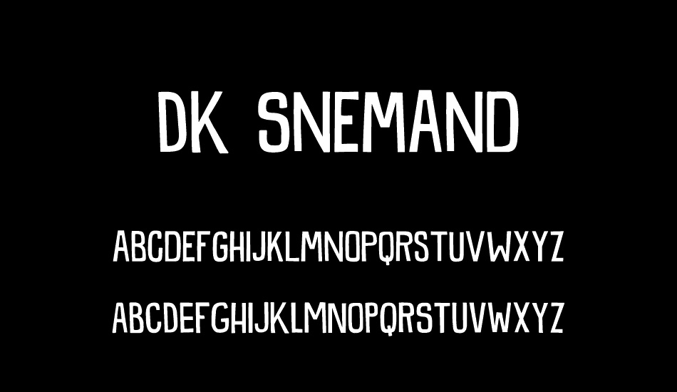 DK Snemand font