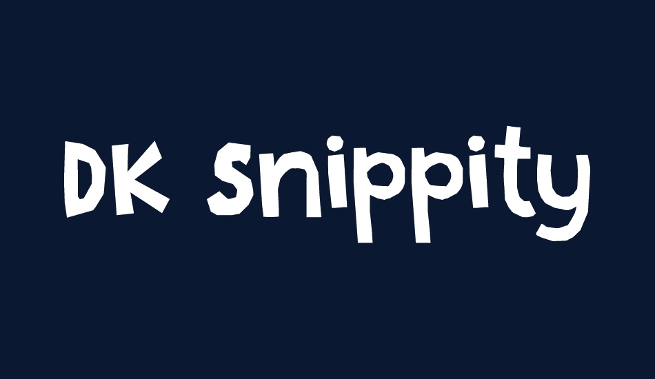 DK Snippity Snap font big
