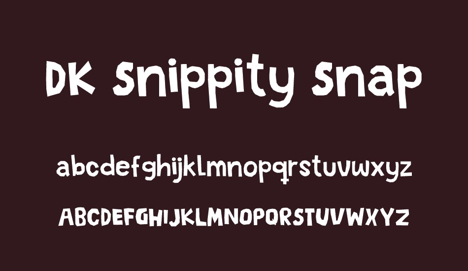DK Snippity Snap font