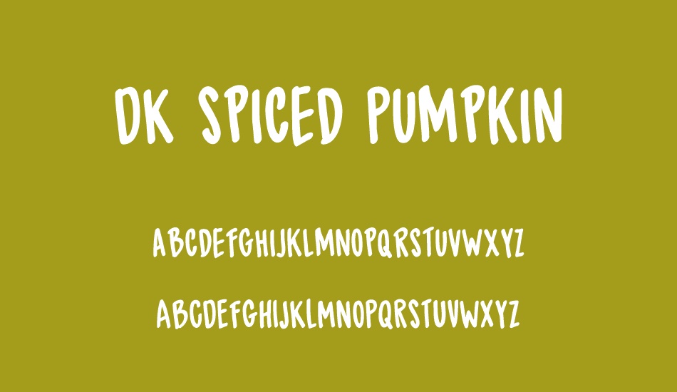 DK Spiced Pumpkin font