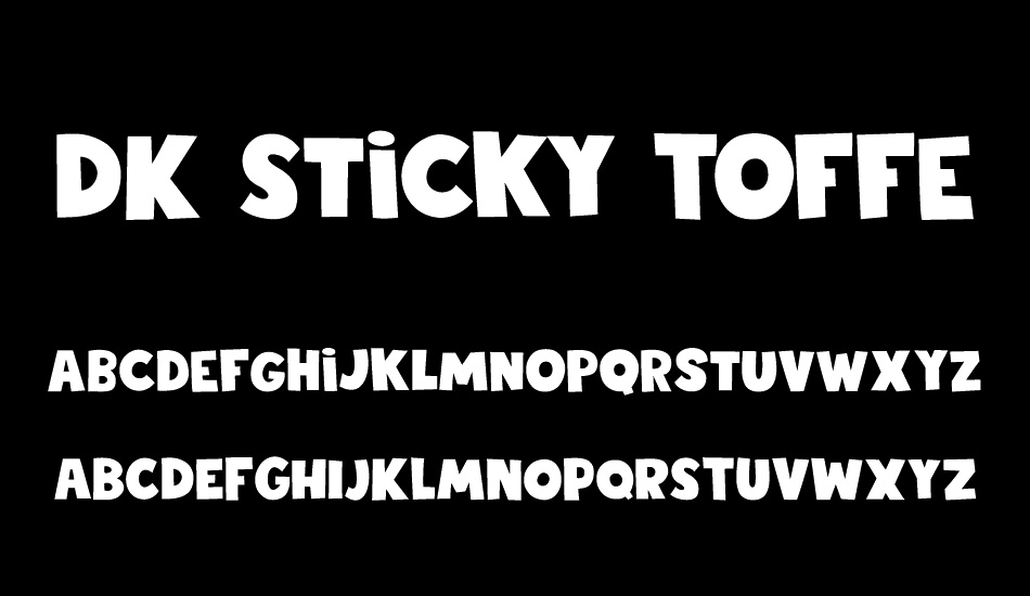 DK Sticky Toffee font