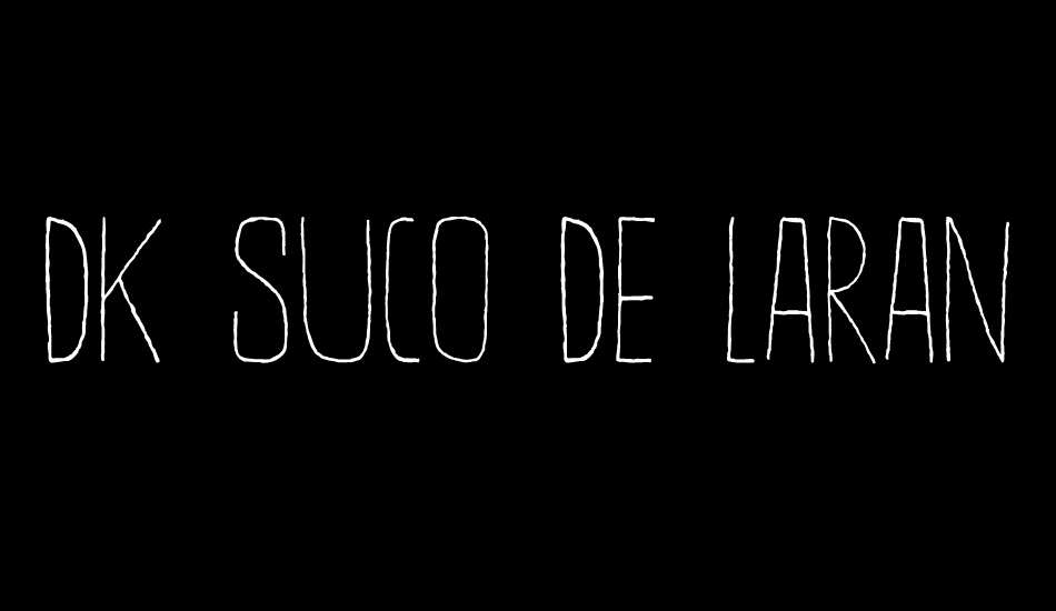 DK Suco De Laranja font big
